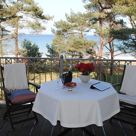 Panorama-Meerblick In Der Villa Atlantic Mit Strandkorb Am Strand Binz Pokój zdjęcie